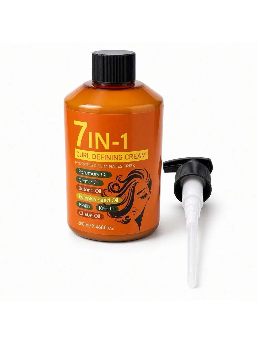 7-in-1 Curl Defining Cream 280ml + Leave-In Conditioner Spray 100ml Hair Care